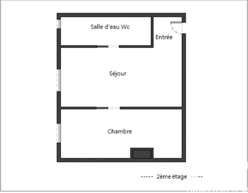 Appartement - 28 m² - 2 pièces