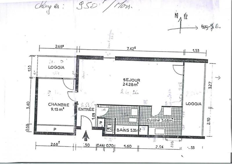 Appartement - 48 m² - 2 pièces