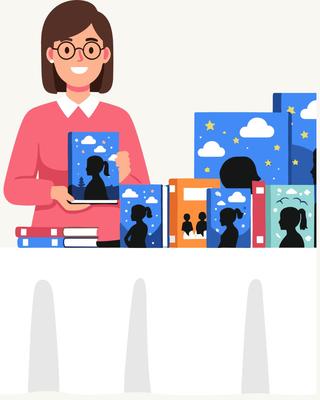 Salon du livre, sur la thématique familles