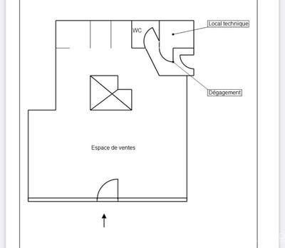 Fonds de commerce - Bureau - 66 m²