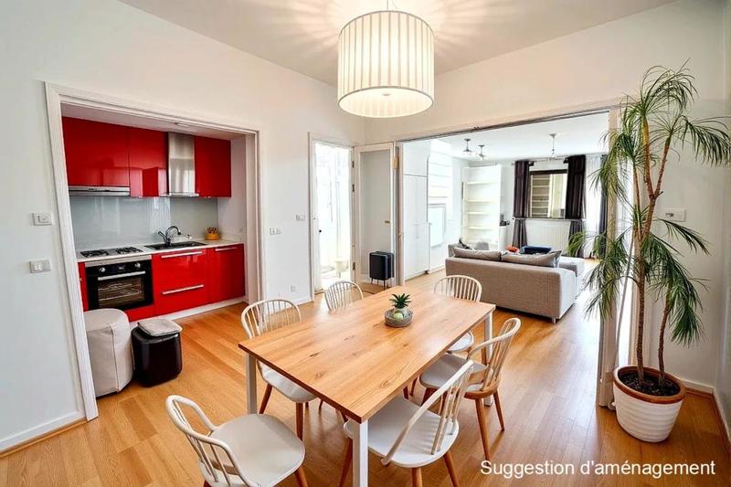 Appartement - 65 m² - 2 pièces