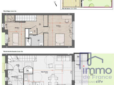 Appartement - 85 m² - 3 pièces