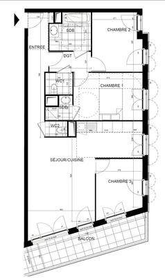 Appartement - 83 m² - 4 pièces