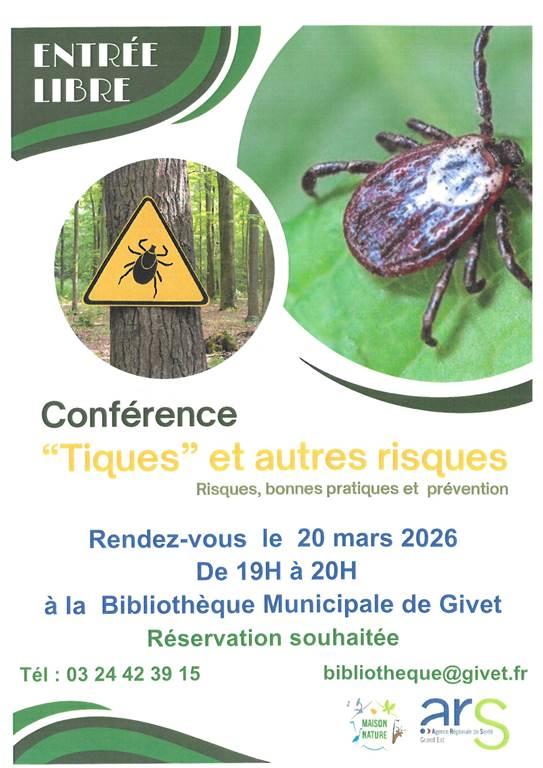 Conférence : Tiques et autres risques
