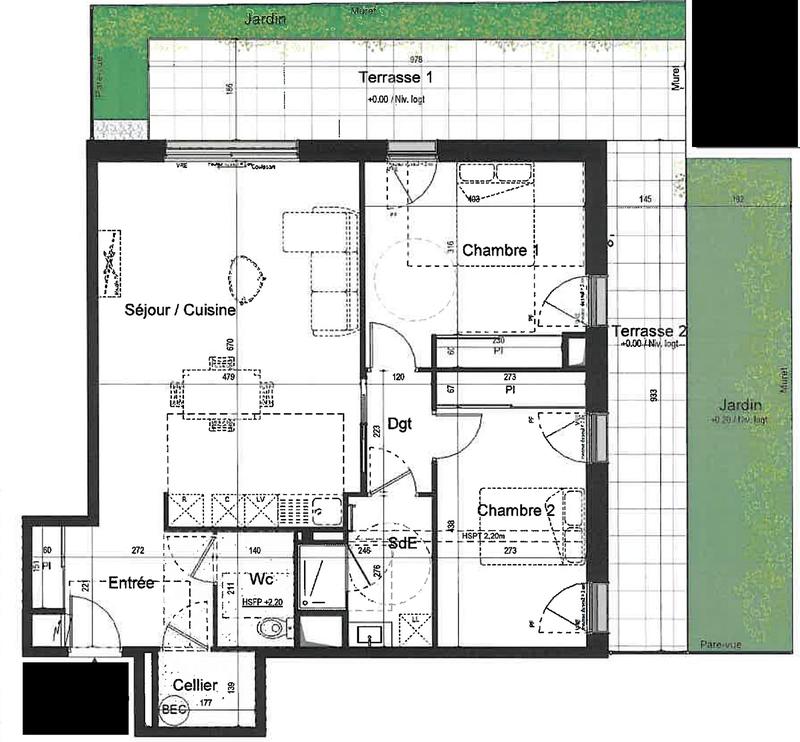 Appartement - 81 m² - 3 pièces