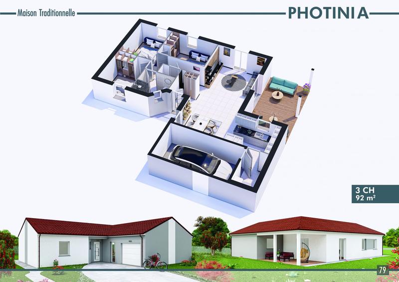 Maison - 92 m² - 5 pièces