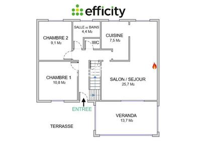 Maison - 114 m² - 5 pièces