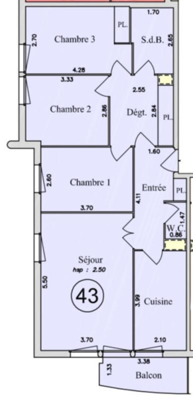 Appartement - 78 m² - 4 pièces