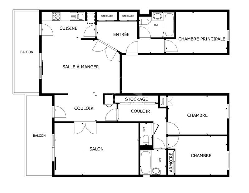 Appartement - 111 m² - 5 pièces