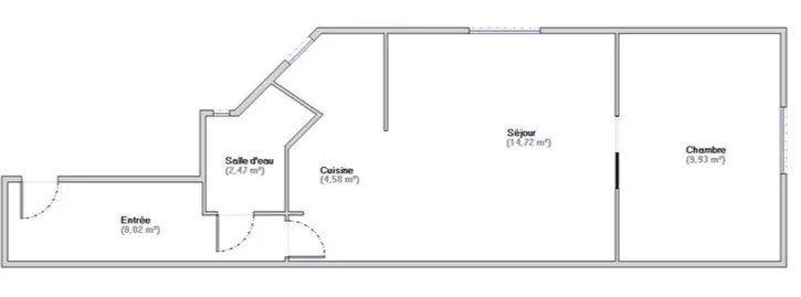 Appartement - 40 m² - 2 pièces