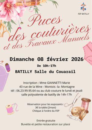 Puces des couturières et des travaux manuels