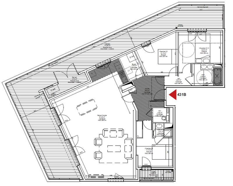 Appartement - 124 m² - 4 pièces