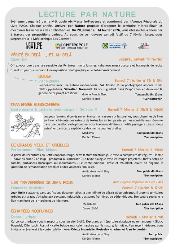 Programme médiathèque février