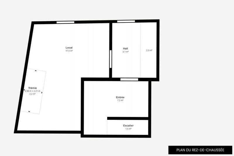 Bureau - 120 m² - 4 pièces