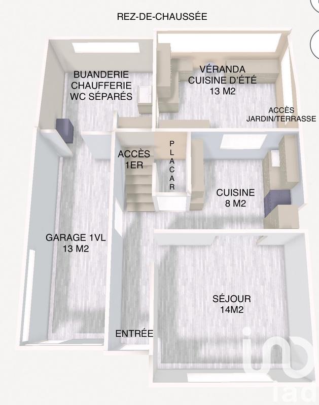 Maison - 70 m² - 4 pièces