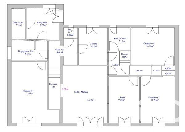 Maison - 118 m² - 7 pièces