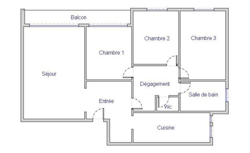Appartement - 82 m² - 4 pièces