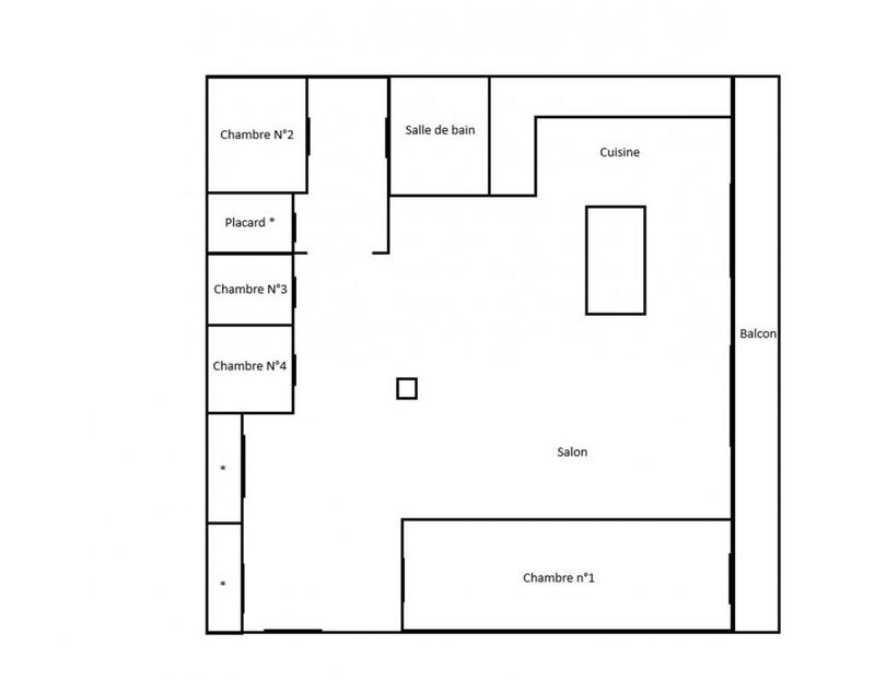 Appartement - 96 m² - 5 pièces