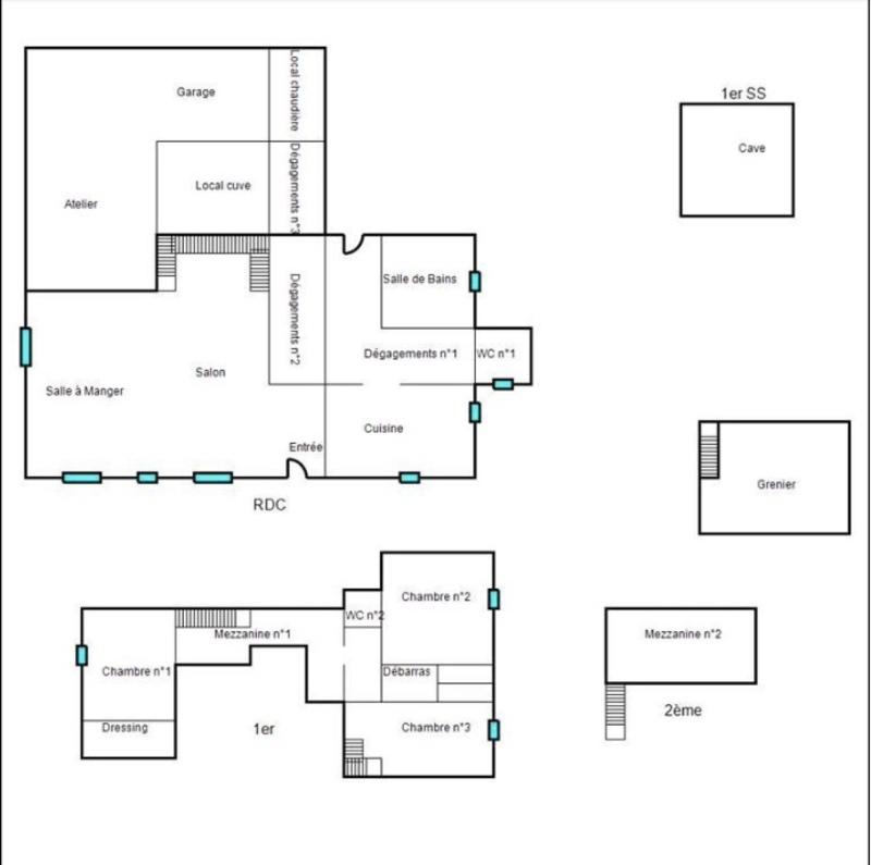 Maison - 173 m² - 6 pièces