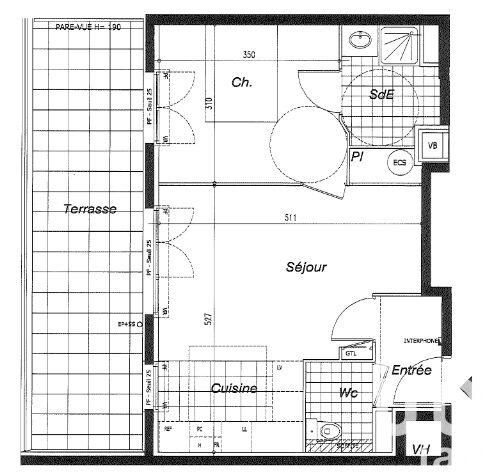 Appartement - 42 m² - 2 pièces