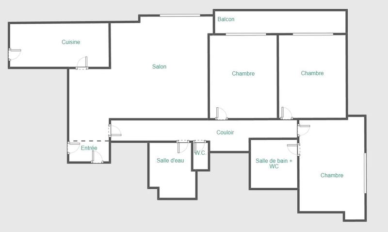 Appartement - 130 m² - 5 pièces