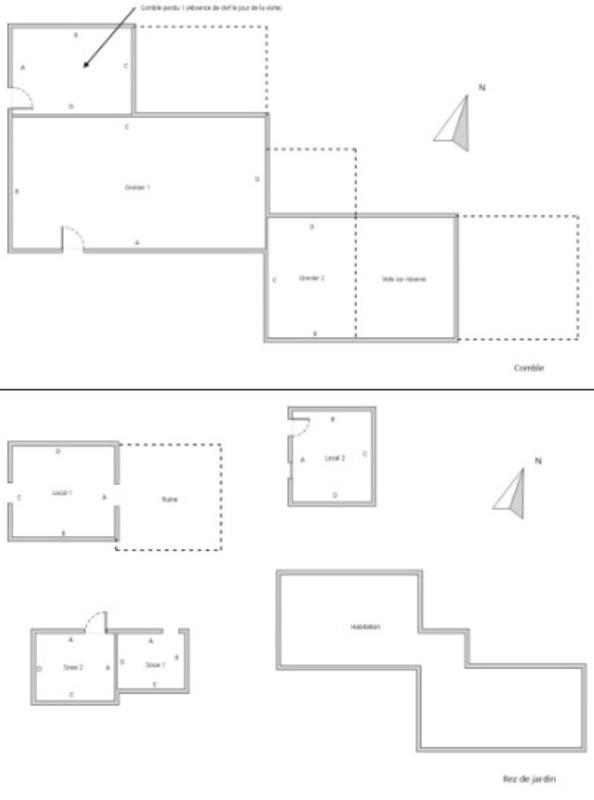 Fermette - 60 m² - 4 pièces