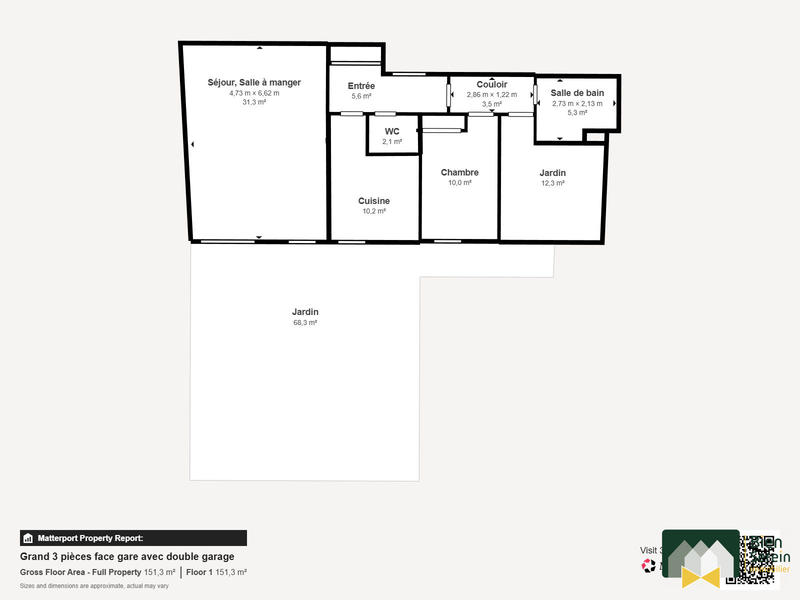 Appartement - 82 m² - 3 pièces