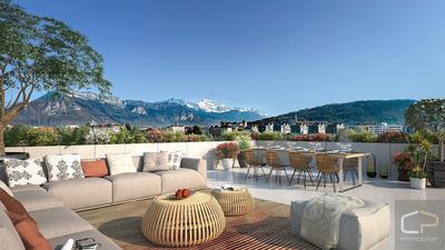 Appartement sur toit - 112 m² - 5 pièces