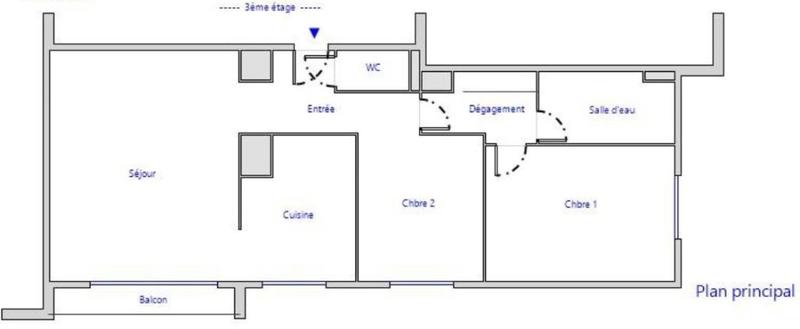 Appartement - 76 m² - 3 pièces