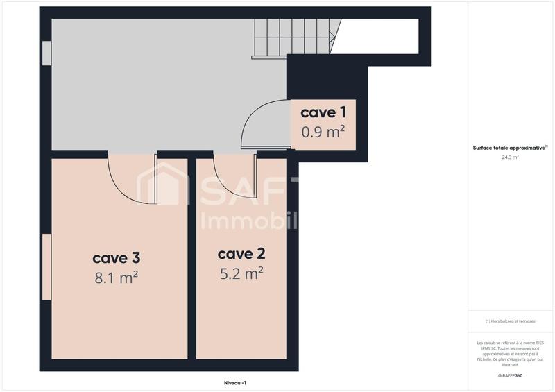 Appartement - 71 m² - 3 pièces