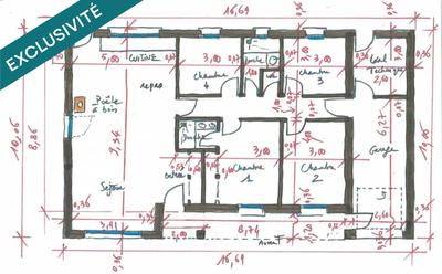 Maison - 111 m² - 5 pièces