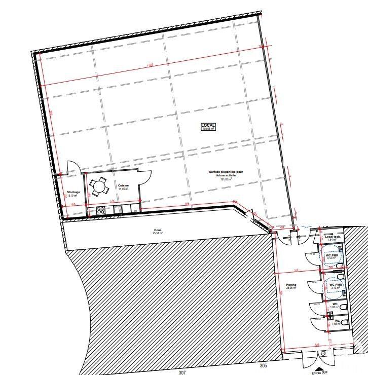 Local commercial - 198 m²