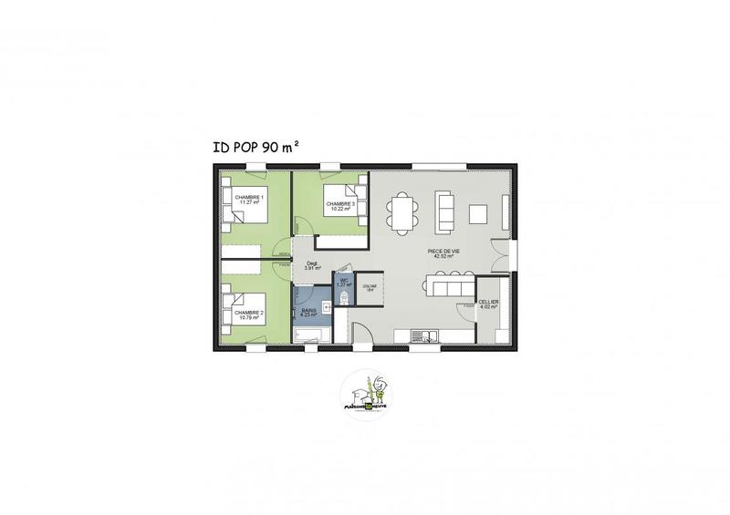 Maison - 90 m² - 5 pièces