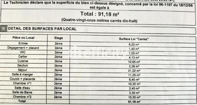 Appartement - 91 m² - 5 pièces