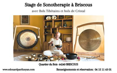 Stage de sonothérapie avec Bols Tibétain et Bols de Cristal