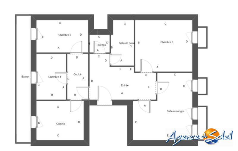 Appartement - 96 m² - 4 pièces