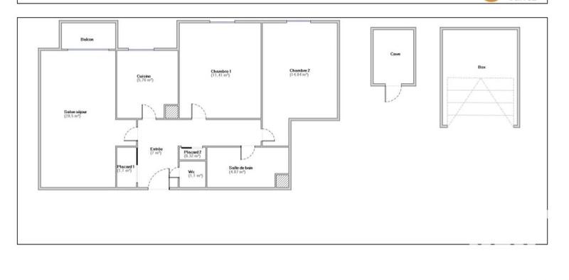 Appartement - 65 m² - 3 pièces