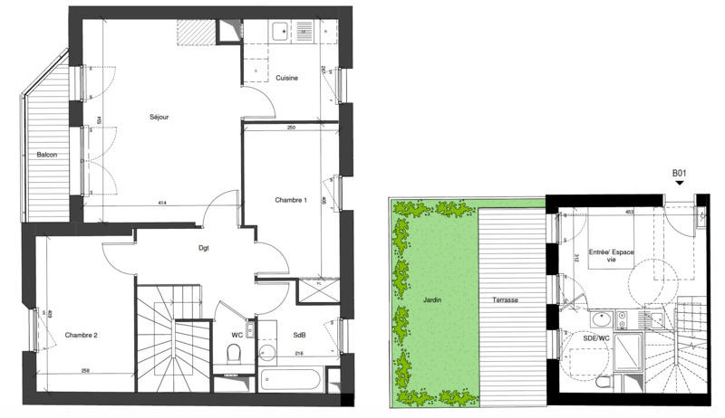 Appartement - 82 m² - 4 pièces