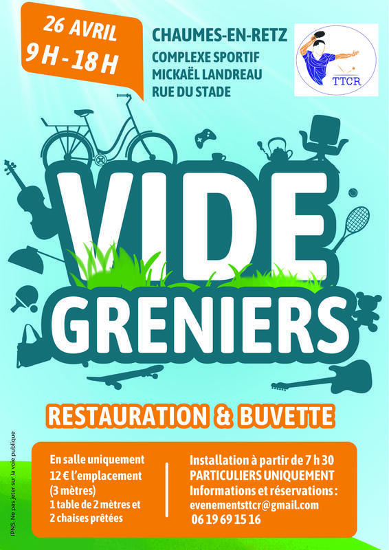 Vide-greniers du club de tennis de table