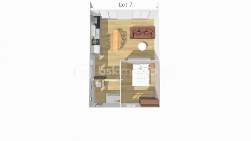 Appartement - 45 m² - 2 pièces