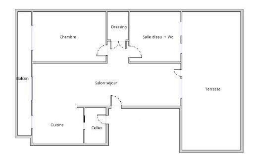 Appartement - 78 m² - 2 pièces