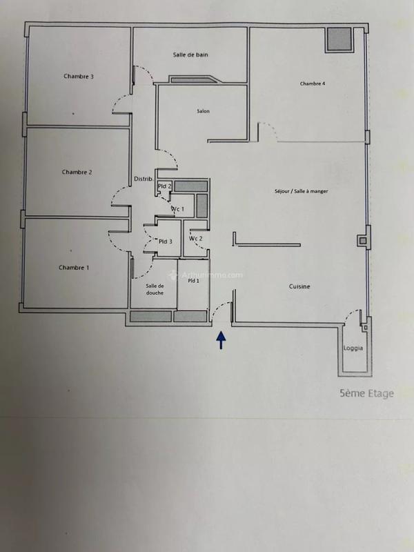 Appartement - 118 m² - 5 pièces