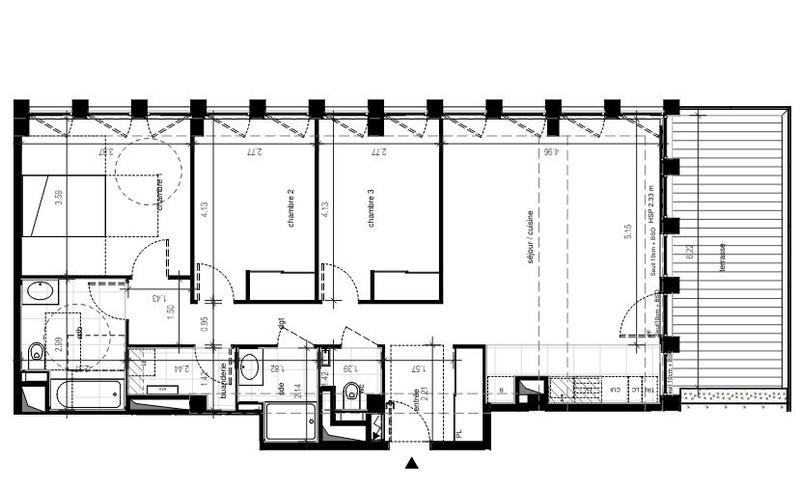 Appartement - 94 m² - 4 pièces