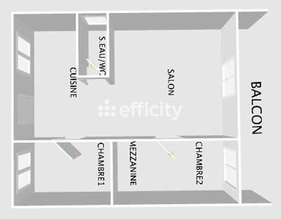 Immeuble - 95 m² - 3 pièces