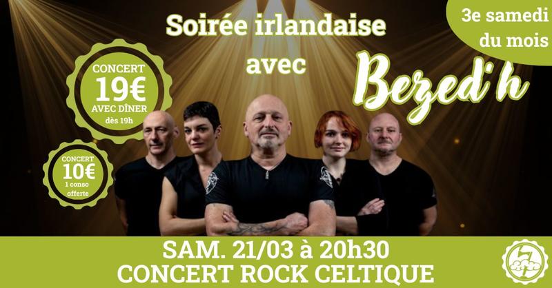 Soirée irlandaise avec concert de Bezed'h