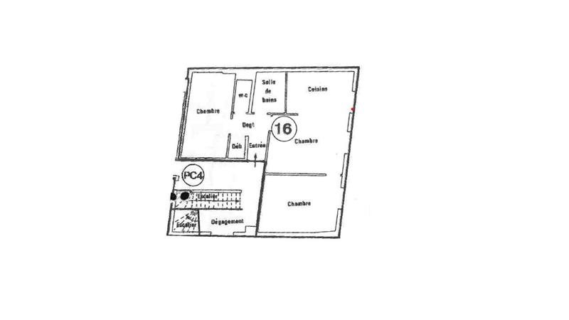 Appartement - 59 m² - 3 pièces