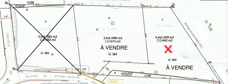 Terrain - 920 m²