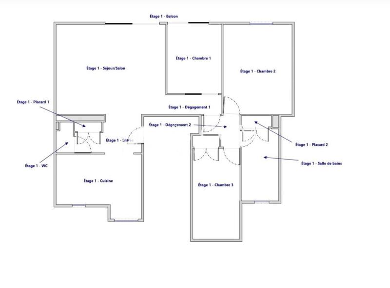 Appartement - 90 m² - 4 pièces