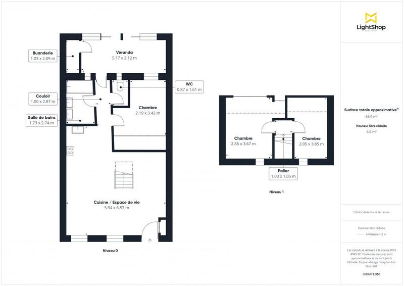 Maison - 98 m² - 4 pièces