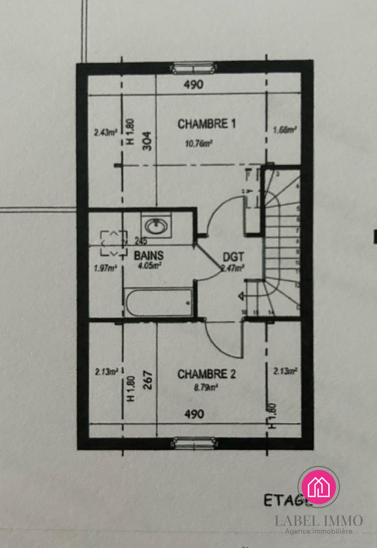 Maison - 67 m² - 3 pièces